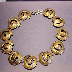 Handmade Two Toned Copper Necklace